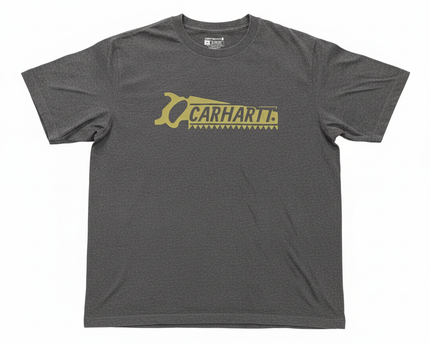Carhartt Grey Graphic Saw Logo Tee