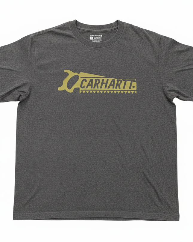 Carhartt Grey Graphic Saw Logo Tee