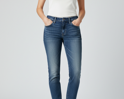 Levi's Blue Slim Fit Whiskered Denim Jeans