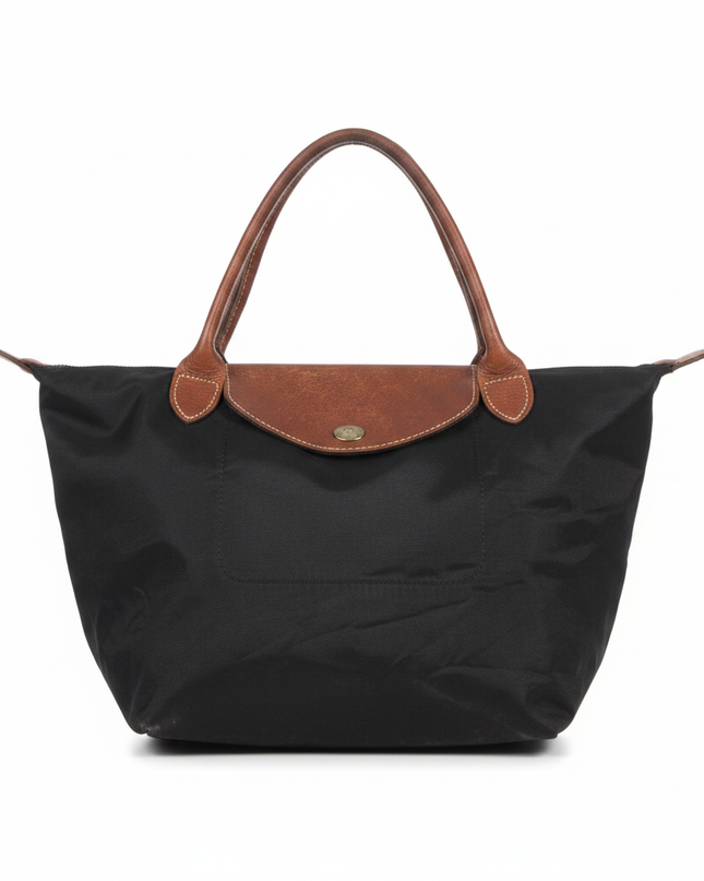 Longchamp Black Le Pliage Tote Bag