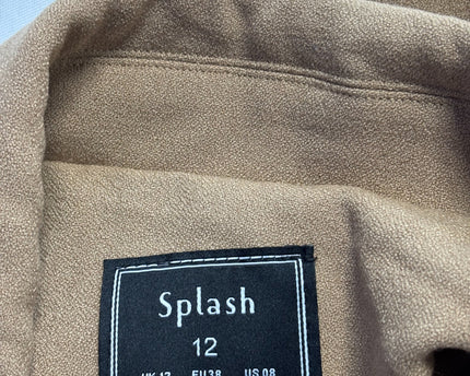 Splash Tan Double-Breasted Blazer Jacket | With Tag
