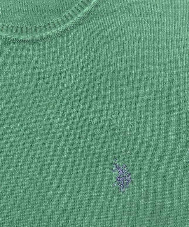 U.S. Polo Assn. Green Crewneck Knit Sweater