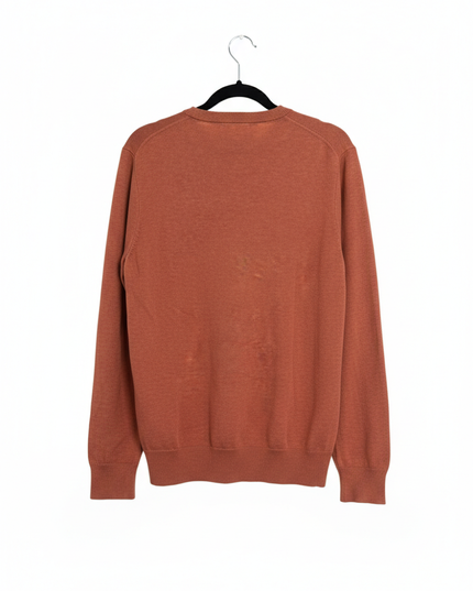 M&S Soft Orange Pure Cotton Crew Neck Sweater