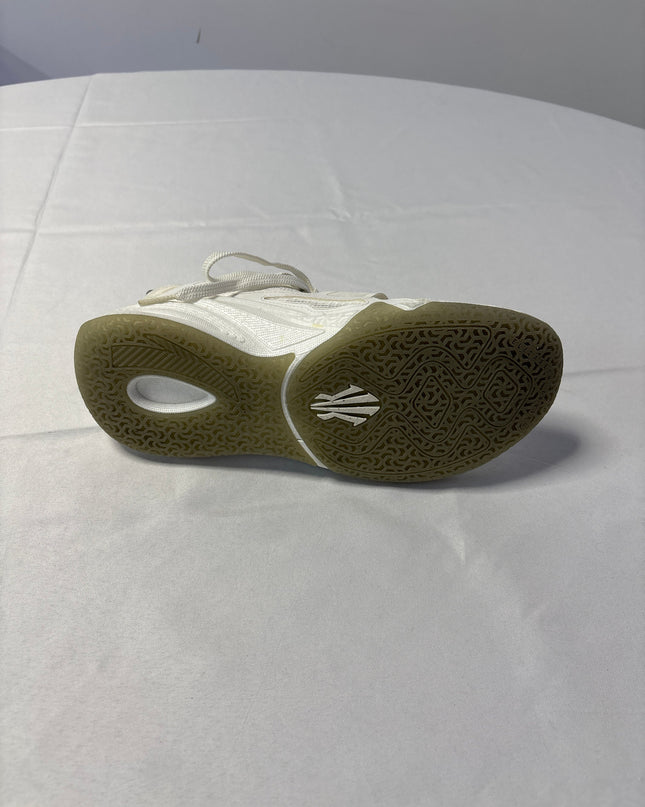 Anta White Silver Emblem Low Top Sneakers