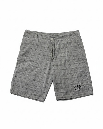 Billabong Black and White Glen Plaid Shorts