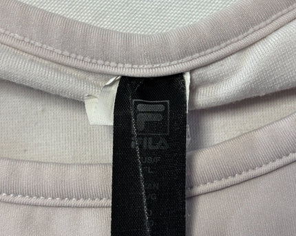 FILA Mauve Asymmetric Cut-Out High-Neck Sports Top