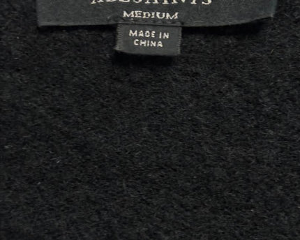 AllSaints Black Wool-Blend Cropped V-Neck Cardigan