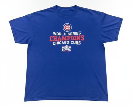 MLB Blue Chicago Cubs World Series Champions Graphic Tee
