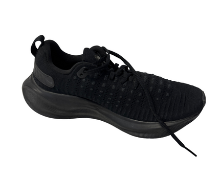 Nike Black Knit Upper Swoosh Running Sneakers