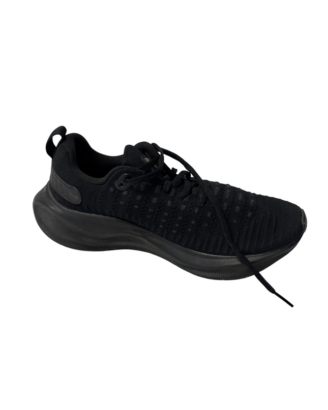 Nike Black Knit Upper Swoosh Running Sneakers