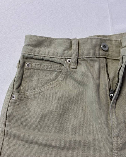 Uniqlo U High-Rise Denim in Olive Green Shorts