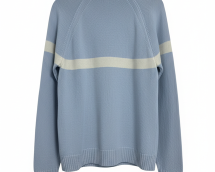 Tommy Hilfiger Light Blue Quarter-Zip Knit Sweater