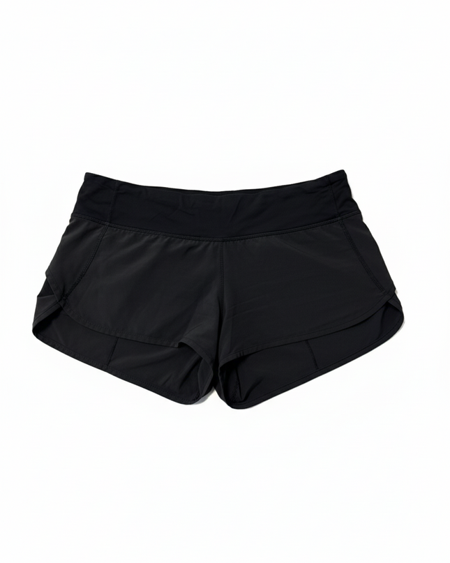 Lululemon Black High-Performance Athletic Shorts
