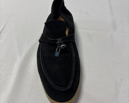 Loro Piana Black Summer Walk Charm Loafers