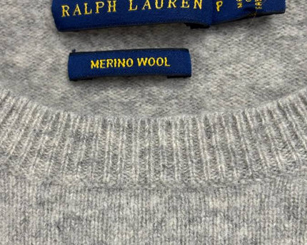 Polo Ralph Lauren Gray Merino Wool Crewneck Sweater