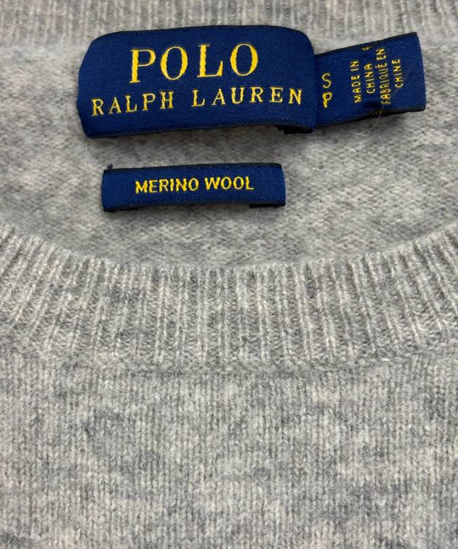 Polo Ralph Lauren Gray Merino Wool Crewneck Sweater
