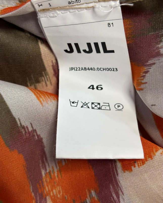 JIJIL Multicolor Abstract Pattern Maxi Dress
