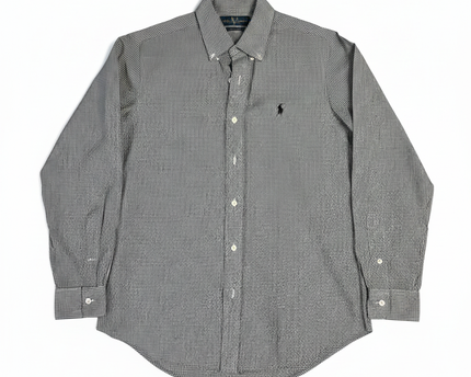Ralph Lauren Black/White Gingham Custom Fit Shirt