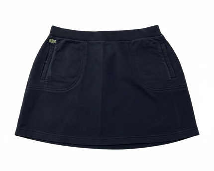 Lacoste x Roland Garros Navy Fleece A-Line Mini Skirt