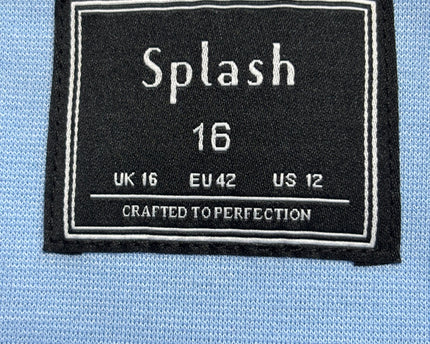 Splash Light Blue Tailored Single-Button Blazer