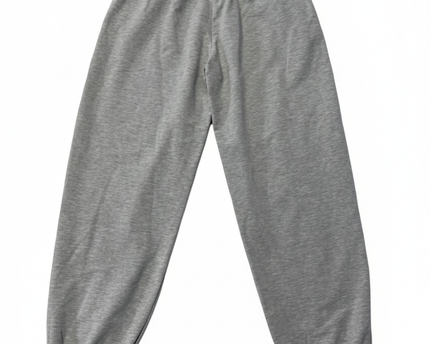 Bershka Gray High-Waisted Seam-Detail Jogger Pants