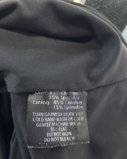 Tiger Mist Black Buckle Strap Grommet Crop Top