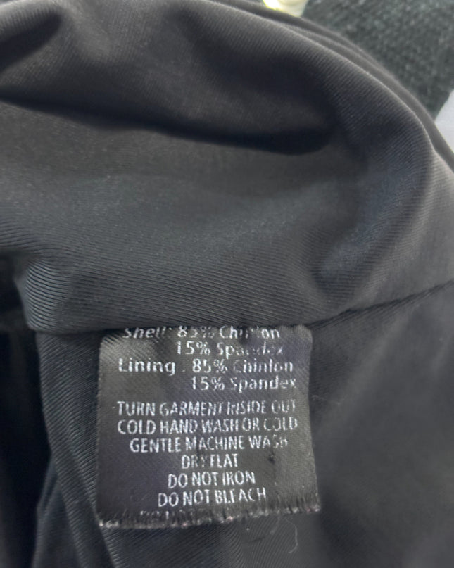 Tiger Mist Black Buckle Strap Grommet Crop Top