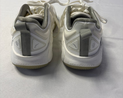 Anta White Silver Emblem Low Top Sneakers