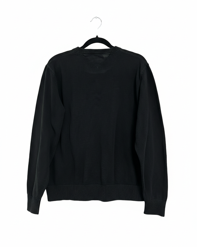 Tommy Hilfiger Black Premium Cotton Crewneck Sweater