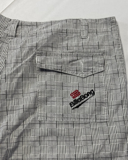 Billabong Black and White Glen Plaid Shorts