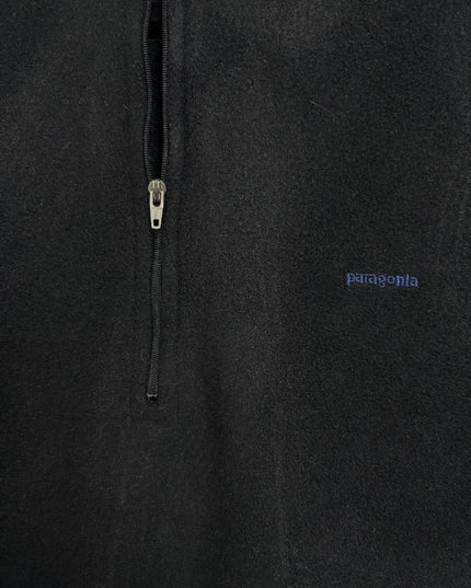 Patagonia Black Capilene 1/4 Zip Fleece Sweatshirt