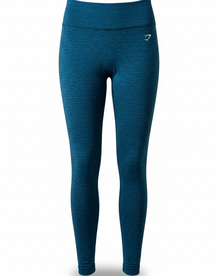 Gymshark Vital Seamless Marl High-Waisted Teal Blue Leggings