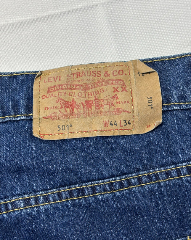 Levi's 501 Blue Straight Leg Jeans