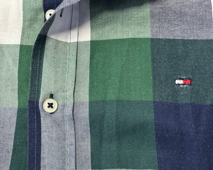 Tommy Hilfiger Green/Navy Blue Check Shirt
