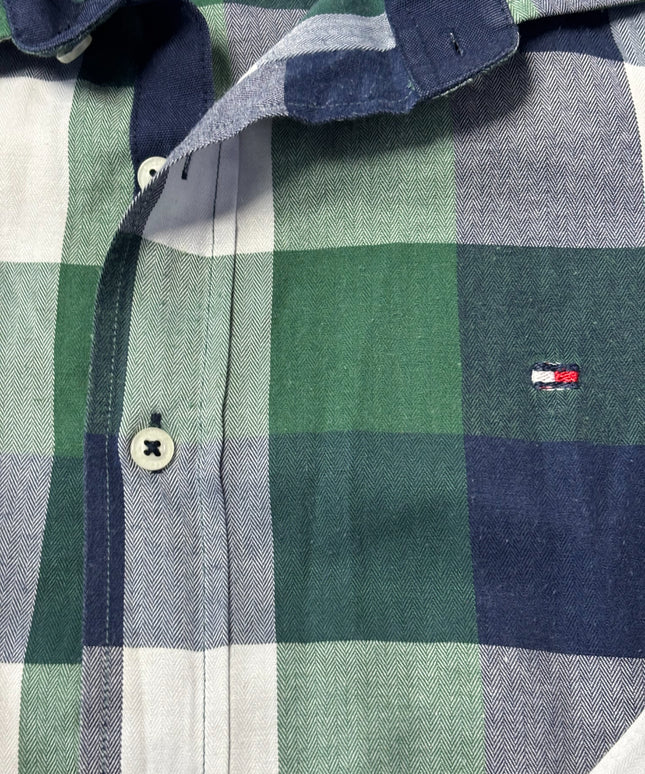 Tommy Hilfiger Green/Navy Blue Check Shirt