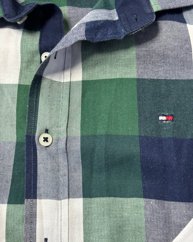 Tommy Hilfiger Green/Navy Blue Check Shirt