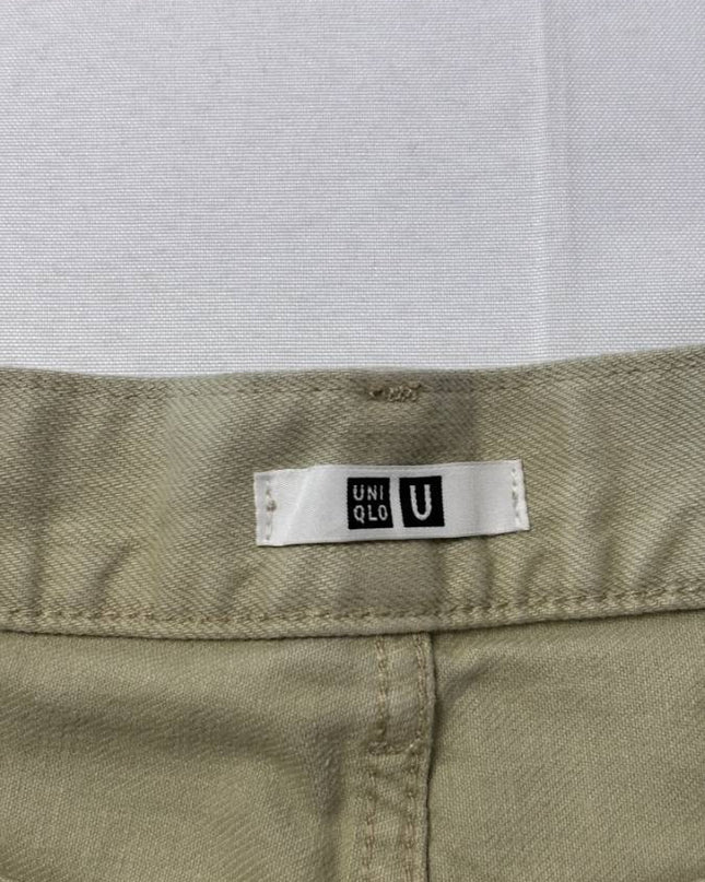 Uniqlo U High-Rise Denim in Olive Green Shorts