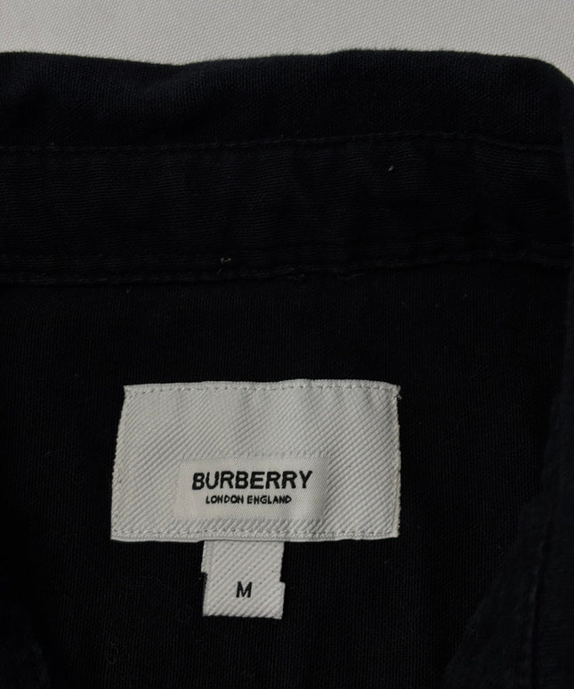 Burberry Black Long-Sleeve Button-Down Shirt