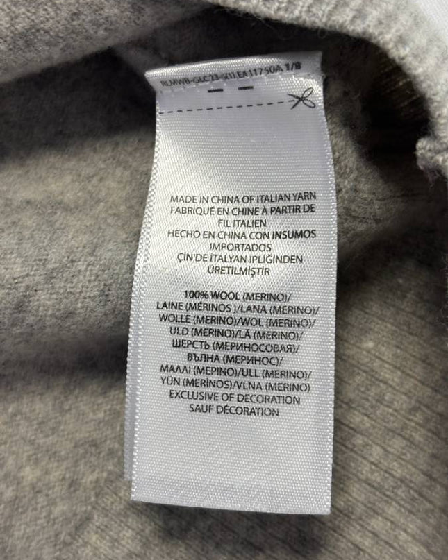 Polo Ralph Lauren Gray Merino Wool Crewneck Sweater