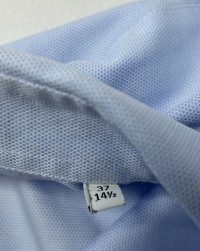 Calvin Klein Light Blue Fitted Cotton Dress Shirt