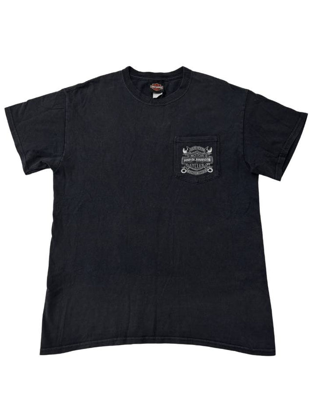 Harley-Davidson Black Banff Canada Eagle Pocket Graphic Tee