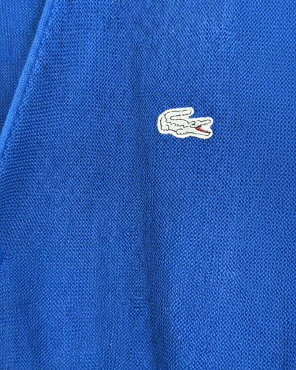 Vintage Lacoste Blue Button-Front Knit Cardigan