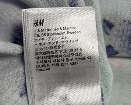 H&M Divided Mint Green Floral Sleeveless Skater Dress