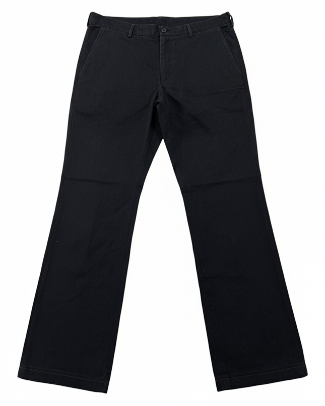 Calvin Klein Collection Men's Black Cotton Tailored Pants