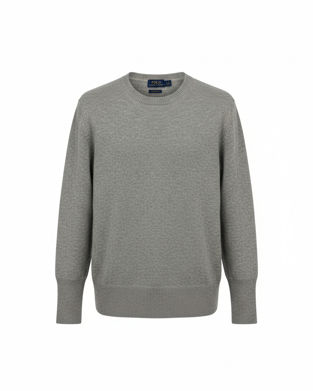 Polo Ralph Lauren Gray Merino Wool Crewneck Sweater