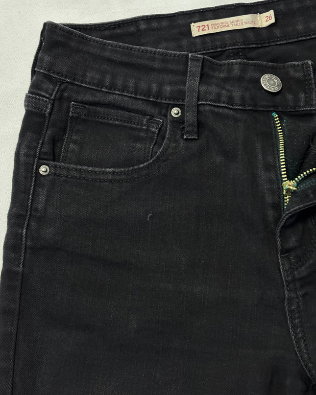 Levi's Black 721 High Rise Skinny Jeans