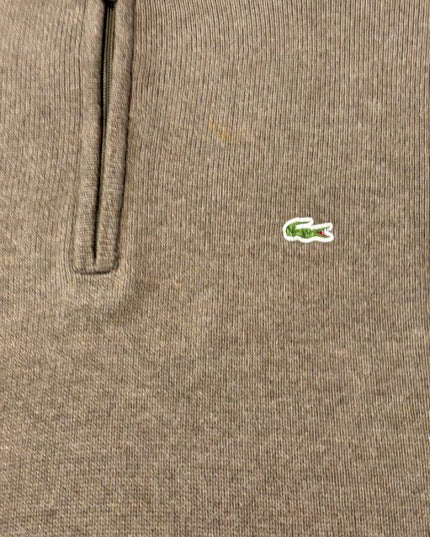 Lacoste Classic 1/4 Zip Textured Knit Sweater