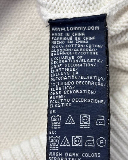 Tommy Hilfiger Off-white Crewneck Cotton Sweater