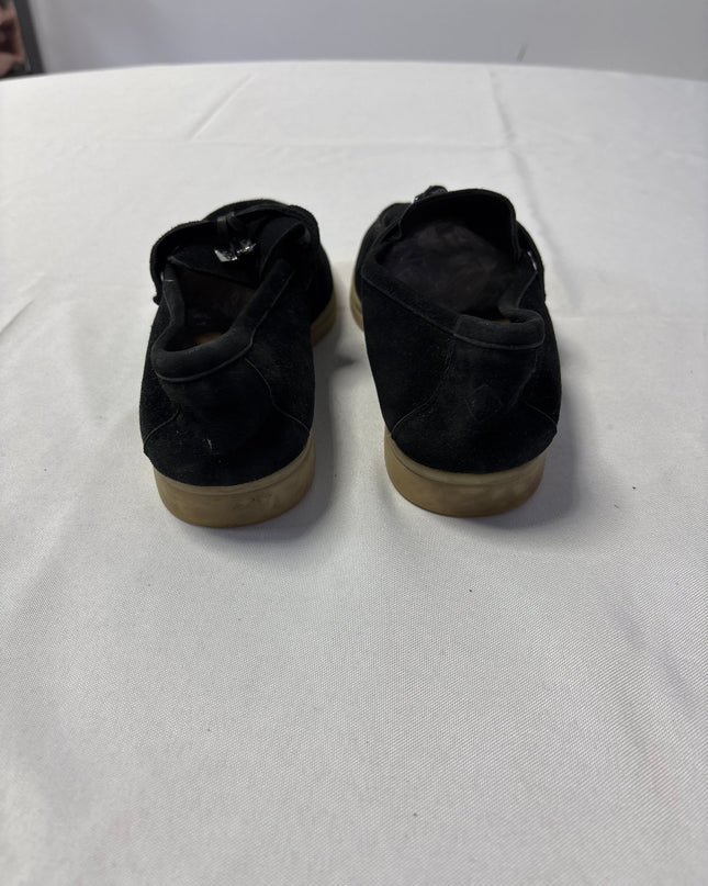 Loro Piana Black Summer Walk Charm Loafers