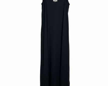 Billabong Black Textured Ruffle Hem Maxi Dress